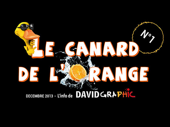 La couverture du journal David Graphic, Le Canard de l'Orange numéro 1