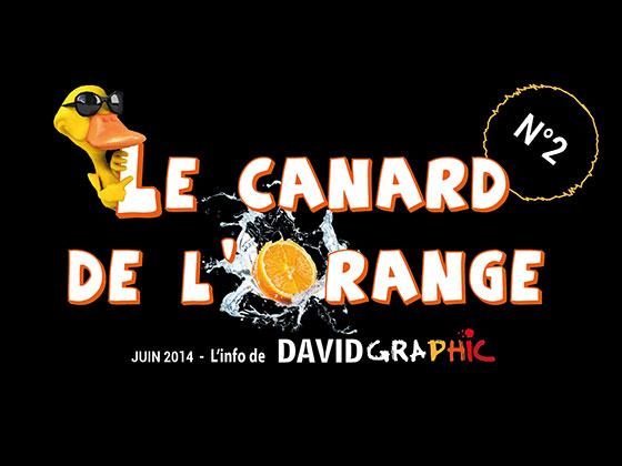La couverture du journal David Graphic, Le Canard de l'Orange numéro 2