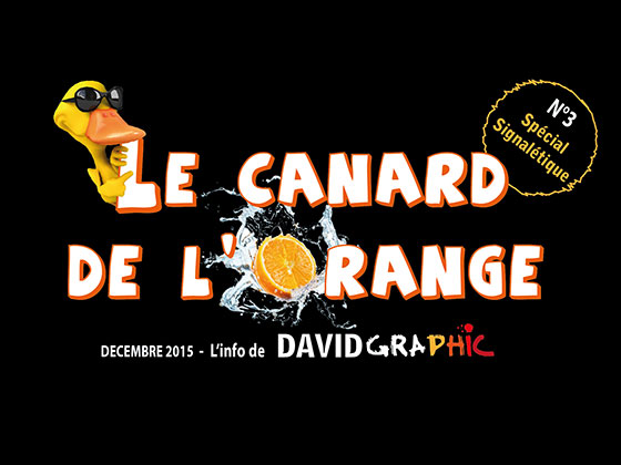 La couverture du journal David Graphic, Le Canard de l'Orange numéro 3