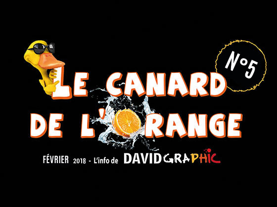 La couverture du journal David Graphic, Le Canard de l'Orange numéro 5